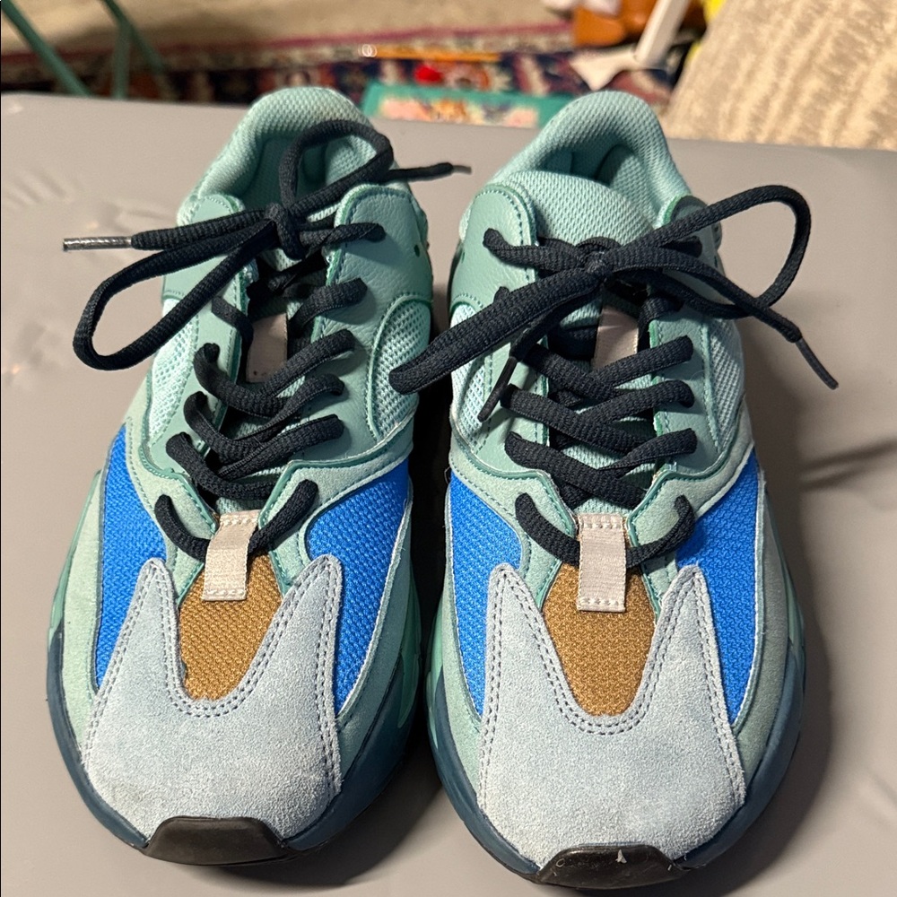 Stylish Kids' Sneakers in Blue and Brown